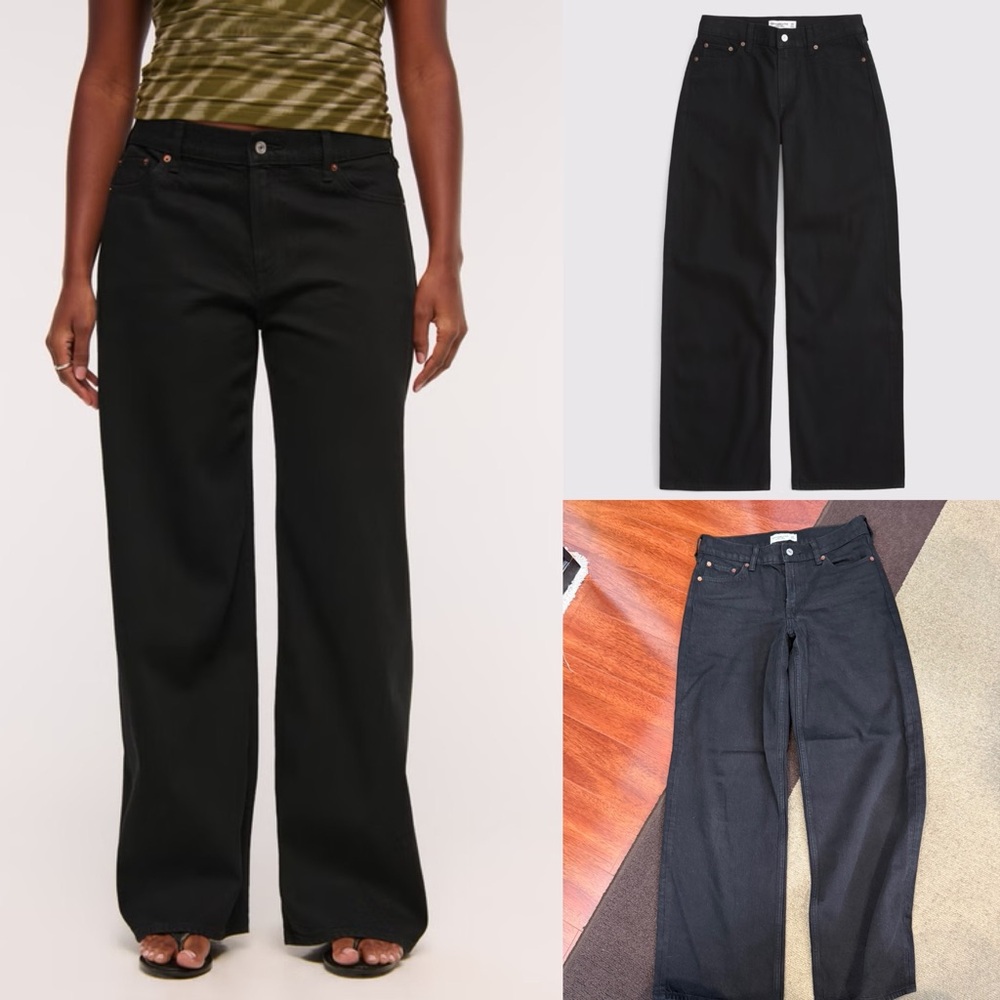 Abercrombie & Fitch Low Rise Ultra Loose Jeans